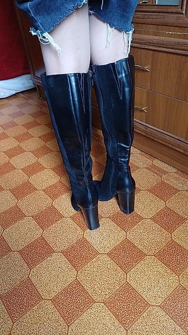 Срочно продается сапожка чулках замша и кожа размер не подошёл внутри at lalafo.kg — 4 Срочно продается сапожка чулках замша и кожа размер не подошёл внутри — 4