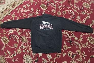 Куртка Lonsdale London (Harrington) - Цвет: черный, контрастная at lalafo.kg Куртка Lonsdale London (Harrington) - Цвет: черный, контрастная