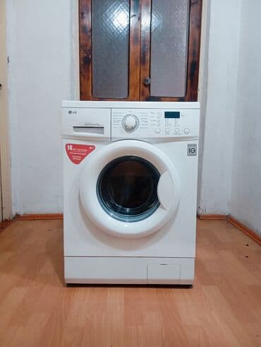 Стиральная машина LG, Б/у, Автомат, До 5 кг, Узкая at lalafo.kg Стиральная машина LG, Б/у, Автомат, До 5 кг, Узкая