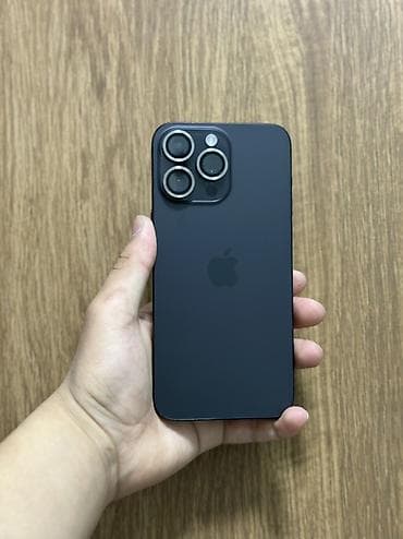 IPhone 15 Pro Max, Б/у, 256 ГБ, Черный, Защитное стекло, 100 % at lalafo.kg IPhone 15 Pro Max, Б/у, 256 ГБ, Черный, Защитное стекло, 100 %