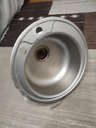 Детские раковины: Продается кухонная мойка из нержавейки + сифон + смеситель Продам at lalafo.kg — 2 Детские раковины: Продается кухонная мойка из нержавейки + сифон + смеситель Продам — 2