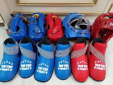 Экипировка для таэквондо/кикбоксинга TOP TEN (ITF) Состав набора: - at lalafo.kg Экипировка для таэквондо/кикбоксинга TOP TEN (ITF) Состав набора: -