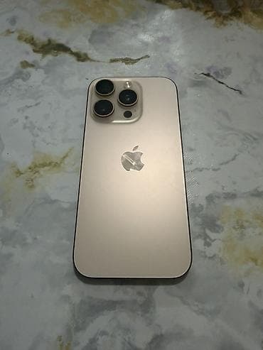 IPhone 16 Pro, Б/у, 256 ГБ, Золотой, Кабель, 88 % at lalafo.kg IPhone 16 Pro, Б/у, 256 ГБ, Золотой, Кабель, 88 %