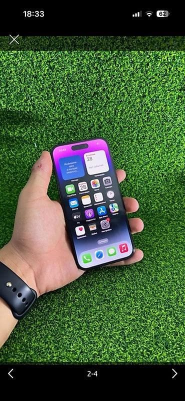 IPhone 14 Pro, Б/у, 256 ГБ, Черный, Кабель, 86 % at lalafo.kg IPhone 14 Pro, Б/у, 256 ГБ, Черный, Кабель, 86 %