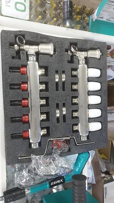 коллектор теплого пола: Коллектор отопления Frados из нержавеющей стали с расходомерами и at lalafo.kg — 2 коллектор теплого пола: Коллектор отопления Frados из нержавеющей стали с расходомерами и — 2