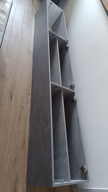 Тумба для вещей и одежды, Б/у, Без зеркала, ЛДСП, цвет - Серый at lalafo.kg Тумба для вещей и одежды, Б/у, Без зеркала, ЛДСП, цвет - Серый