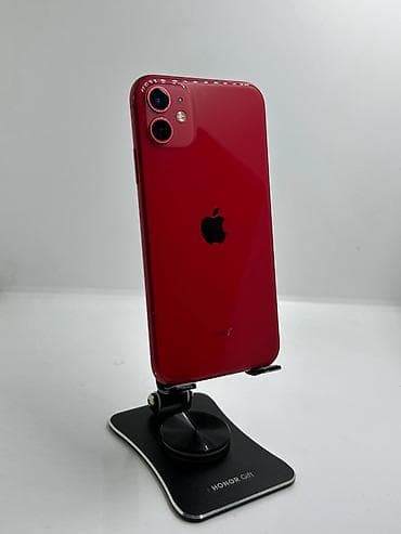 IPhone 11, Б/у, 128 ГБ, Красный, Чехол, 76 % at lalafo.kg IPhone 11, Б/у, 128 ГБ, Красный, Чехол, 76 %