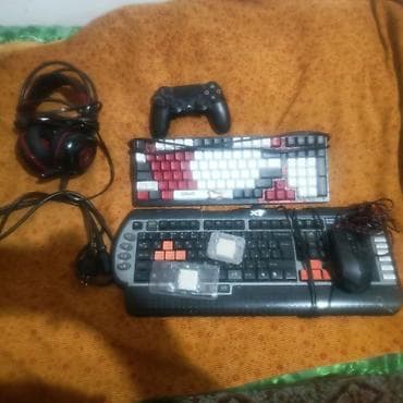 Продаю все! джойстик пс4 2000 Нарака блоди 2500 мышь и х7 клава at lalafo.kg Продаю все! джойстик пс4 2000 Нарака блоди 2500 мышь и х7 клава