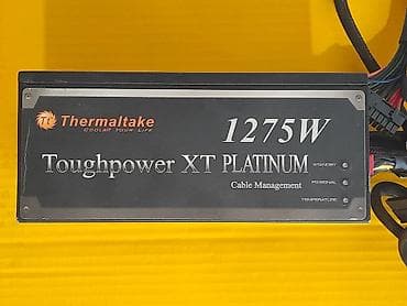 Блок питания, Б/у, Thermaltake, 1275 Вт, Platinum, 1275 Вт at lalafo.kg Блок питания, Б/у, Thermaltake, 1275 Вт, Platinum, 1275 Вт