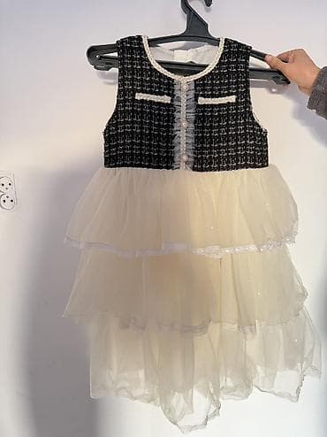 Детское платье, цвет - Белый, Б/у at lalafo.kg Детское платье, цвет - Белый, Б/у