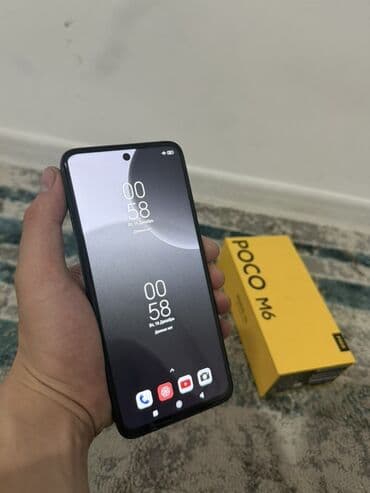 Poco M6, цвет - Черный at lalafo.kg Poco M6, цвет - Черный