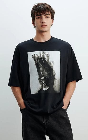 Футболка Befree. Оверсайз размер S/L at lalafo.kg Футболка Befree. Оверсайз размер S/L