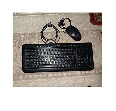 Клавиатура, A4Tech, Мембранная, Проводное подключение, Размер: 100% at lalafo.kg Клавиатура, A4Tech, Мембранная, Проводное подключение, Размер: 100%