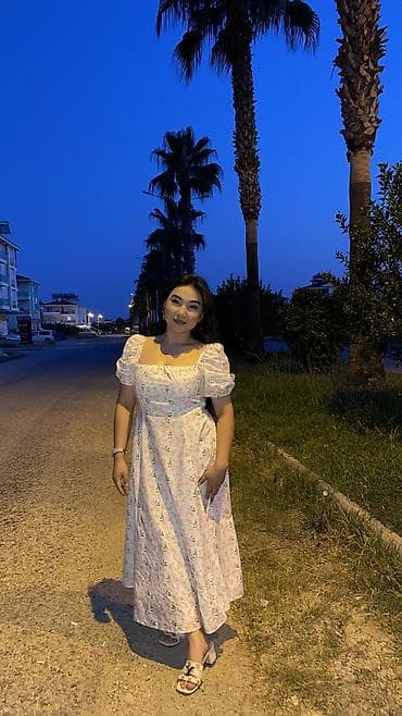 Повседневное платье, Турция, Лето, Длинная модель, Турецкое, M at lalafo.kg Повседневное платье, Турция, Лето, Длинная модель, Турецкое, M