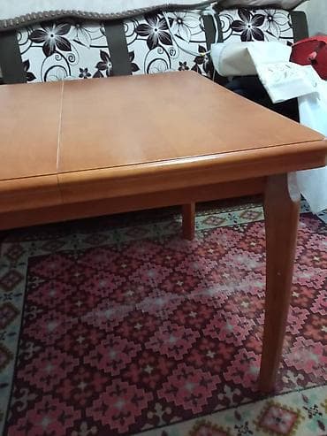 Стол трансформер Для кухни, Раскладной стол, цвет - Коричневый at lalafo.kg Стол трансформер Для кухни, Раскладной стол, цвет - Коричневый