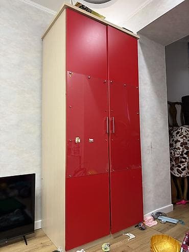 Шифоньер, шкаф для одежды, Прямой, ЛДСП at lalafo.kg Шифоньер, шкаф для одежды, Прямой, ЛДСП