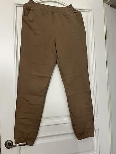 Новые Спортивные брюки (джоггеры), цвет тёплый коричневый/карамель. - at lalafo.kg Новые Спортивные брюки (джоггеры), цвет тёплый коричневый/карамель. -