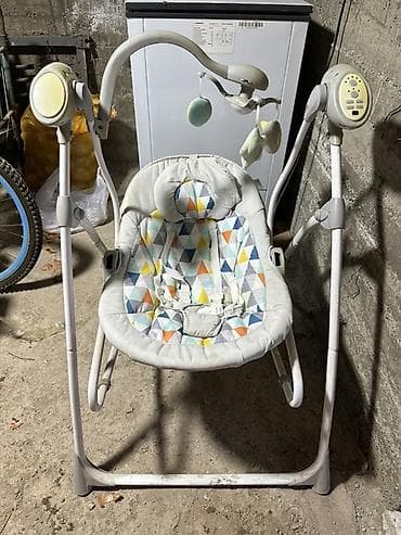 Детский шезлонг, Электронная, Железо, цвет - Серый at lalafo.kg Детский шезлонг, Электронная, Железо, цвет - Серый