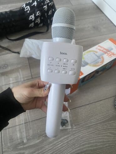 Караоке-микрофон Hoco BK5 (Bluetooth 5.0) - Беспроводной at lalafo.kg Караоке-микрофон Hoco BK5 (Bluetooth 5.0) - Беспроводной