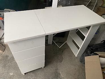 Компьютерный стол, Б/у, С полками at lalafo.kg Компьютерный стол, Б/у, С полками