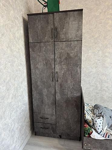 Детская гарнитура, Для мальчика, ДСП, цвет - Серый at lalafo.kg Детская гарнитура, Для мальчика, ДСП, цвет - Серый