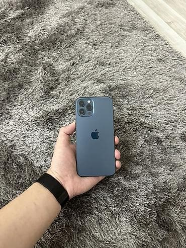 IPhone 12 Pro, Б/у, 256 ГБ, Pacific Blue, 75 % at lalafo.kg IPhone 12 Pro, Б/у, 256 ГБ, Pacific Blue, 75 %