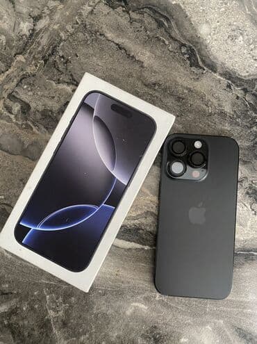 IPhone 16 Pro, 256 ГБ, Black Titanium, Коробка, 98 % at lalafo.kg IPhone 16 Pro, 256 ГБ, Black Titanium, Коробка, 98 %