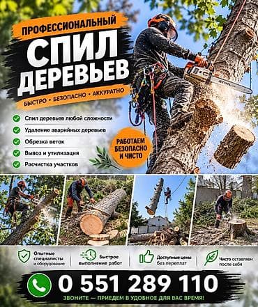 Уборка территории, Уход за деревьями at lalafo.kg — 1 Уборка территории, Уход за деревьями — 1