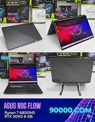 ASUS ROG Flow — мощный игровой/творческий ноутбук-трансформер at lalafo.kg ASUS ROG Flow — мощный игровой/творческий ноутбук-трансформер