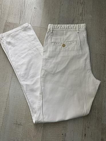 Белые брюки мужские Massimo Dutti оригинал at lalafo.kg Белые брюки мужские Massimo Dutti оригинал