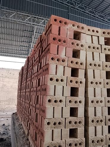 Пустотелый, дырчатый, Жженый кирпич, Полублок, 250×120×90 at lalafo.kg Пустотелый, дырчатый, Жженый кирпич, Полублок, 250×120×90