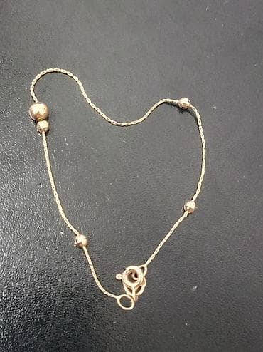 Золотой браслет с бусинами 585 пр18 см. - Металл: жёлтое золото lalafo.kg да Золотой браслет с бусинами 585 пр18 см. - Металл: жёлтое золото