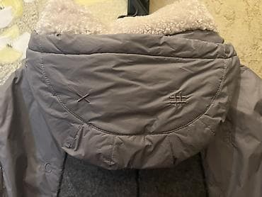 Женская утеплённая куртка с капюшоном - Цвет: серо‑графитовый at lalafo.kg — 4 Женская утеплённая куртка с капюшоном - Цвет: серо‑графитовый — 4