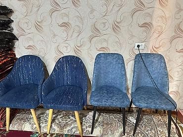 Стул для кухни, Дерево, цвет - Синий at lalafo.kg Стул для кухни, Дерево, цвет - Синий