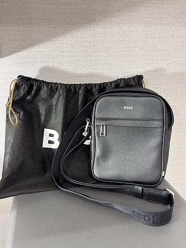 Барсетка, Материал: Натуральная кожа, Застежка на молнии, Множество карманов, Регулируемый ремень, Б/у at lalafo.kg Барсетка, Материал: Натуральная кожа, Застежка на молнии, Множество карманов, Регулируемый ремень, Б/у