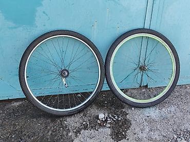 Колёса для велосипеда 26", комплект переднее + заднее. Цена: 1600 сом at lalafo.kg Колёса для велосипеда 26", комплект переднее + заднее. Цена: 1600 сом