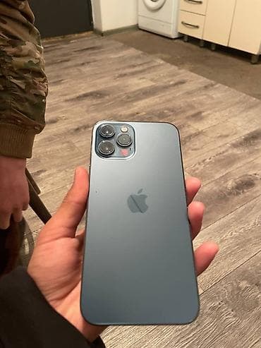 IPhone 12 Pro Max, Б/у, 128 ГБ, Blue Titanium, Зарядное устройство, Защитное стекло, Кабель at lalafo.kg IPhone 12 Pro Max, Б/у, 128 ГБ, Blue Titanium, Зарядное устройство, Защитное стекло, Кабель