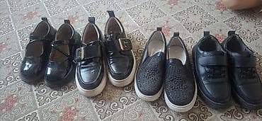 Детская обувь, набор из 4 пар (черный цвет): 1) Туфли-«гномик» at lalafo.kg Детская обувь, набор из 4 пар (черный цвет): 1) Туфли-«гномик»