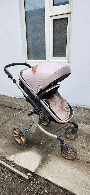 Коляска, цвет - Коричневый, Б/у at lalafo.kg Коляска, цвет - Коричневый, Б/у