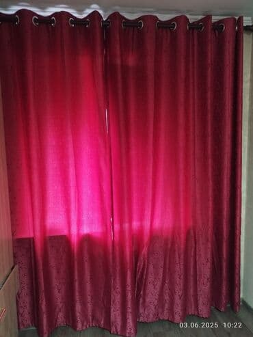 Портьера, Полиэстер, Готовое изделие, Для спальни at lalafo.kg Портьера, Полиэстер, Готовое изделие, Для спальни