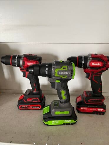 Шруповерты Milwaukee Ronix SHUTOKO Makita at lalafo.kg Шруповерты Milwaukee Ronix SHUTOKO Makita