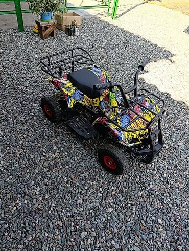 Детский бензиновый квадроцикл 49/50 см³ с ярким граффити-пластиком - at lalafo.kg Детский бензиновый квадроцикл 49/50 см³ с ярким граффити-пластиком -