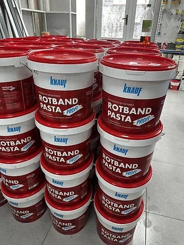 Финишная шпаклёвка Knauf Rotband Pasta Profi и комплектующие для ГКЛ at lalafo.kg Финишная шпаклёвка Knauf Rotband Pasta Profi и комплектующие для ГКЛ