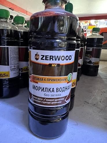 Водная морилка Zerwood предназначена для тонирования древесины at lalafo.kg Водная морилка Zerwood предназначена для тонирования древесины