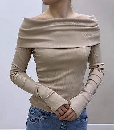 Лонгслив, цвет - Бежевый, Made in KG, Стандарт at lalafo.kg Лонгслив, цвет - Бежевый, Made in KG, Стандарт