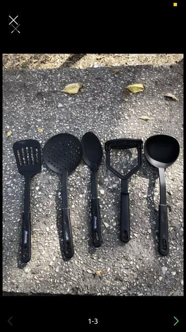 Набор поварешек силиконовый новый at lalafo.kg Набор поварешек силиконовый новый