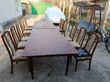 Стол и стул для зала, Б/у, Самовывоз, цвет - Коричневый at lalafo.kg Стол и стул для зала, Б/у, Самовывоз, цвет - Коричневый