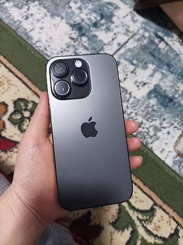 IPhone 14 Pro, Б/у, 512 ГБ, Black Titanium, Зарядное устройство, Чехол, 85 % at lalafo.kg IPhone 14 Pro, Б/у, 512 ГБ, Black Titanium, Зарядное устройство, Чехол, 85 %