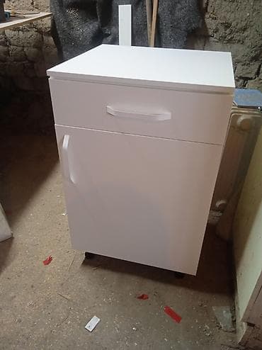 Тумба для вещей и одежды, Новый, Без зеркала, ЛДСП, Самовывоз, цвет - Белый at lalafo.kg Тумба для вещей и одежды, Новый, Без зеркала, ЛДСП, Самовывоз, цвет - Белый