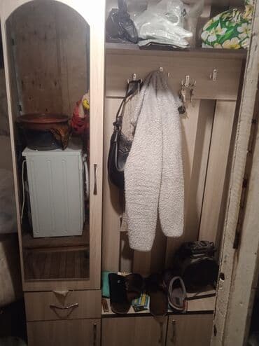 Шкаф для одежды, Б/у, Прямой, ЛДСП at lalafo.kg Шкаф для одежды, Б/у, Прямой, ЛДСП